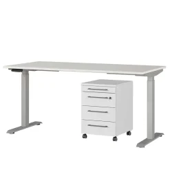 Elektrisch verstellbarer Bürotisch im Set - Hanrah (zweiteilig)