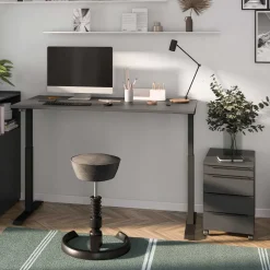 Elektrisch verstellbarer Bürotisch & Rollcontainer - Tila (zweiteilig)