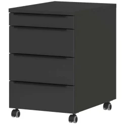 Elektrisch verstellbarer Bürotisch & Rollcontainer - Tila (zweiteilig)