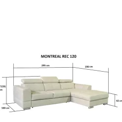 3er Ecksofa mit Schlaffunktion - Johns