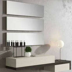 3er Spiegel Set & Wand Konsole - Ezema (vierteilig)