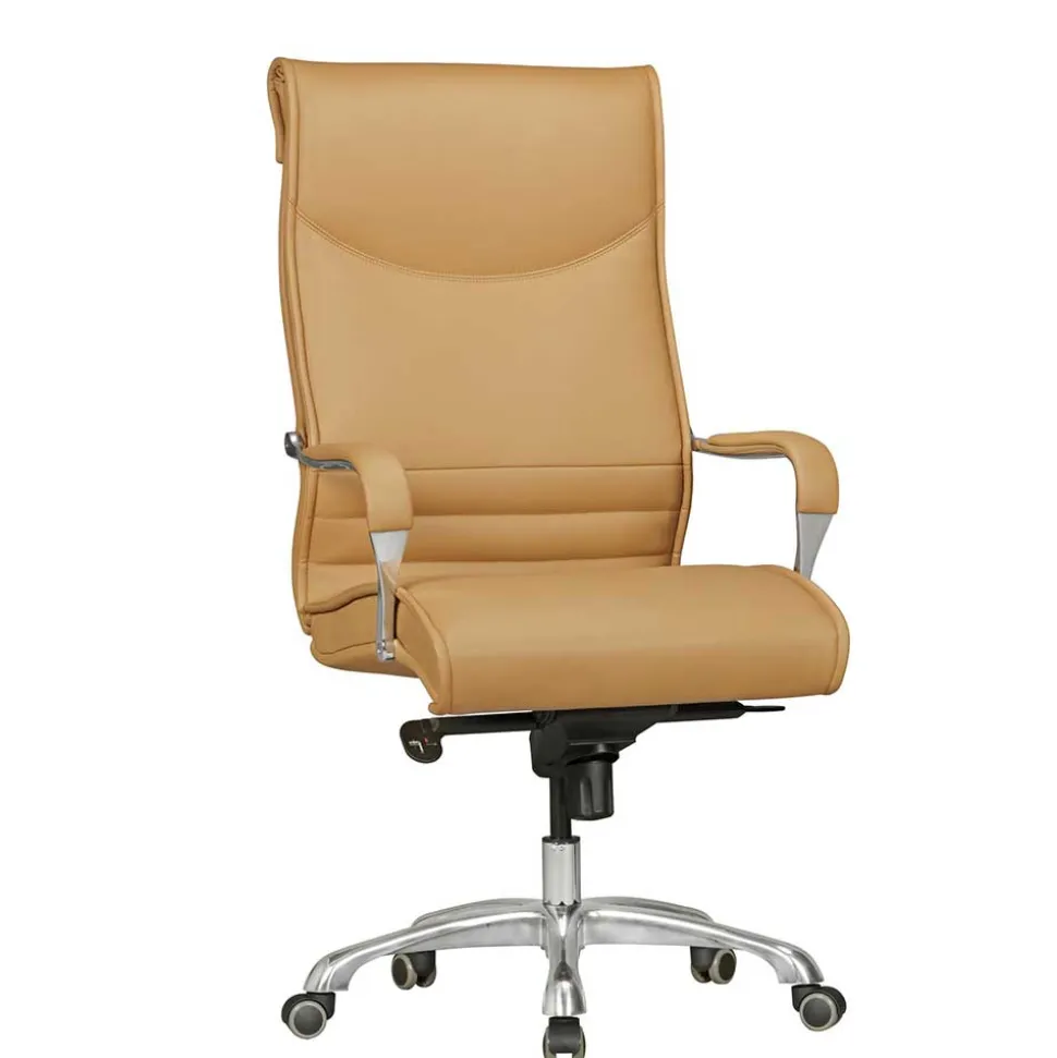 Ergonomischer Büro Drehstuhl in Beige - Henner