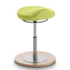 Ergonomischer Büro Kunstlederhocker in Hellgrün - Simpra