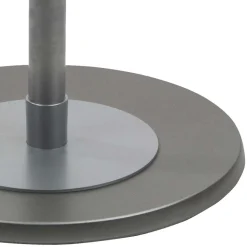 Ergonomischer Bürohocker in Schwarz & Silber - Evillan