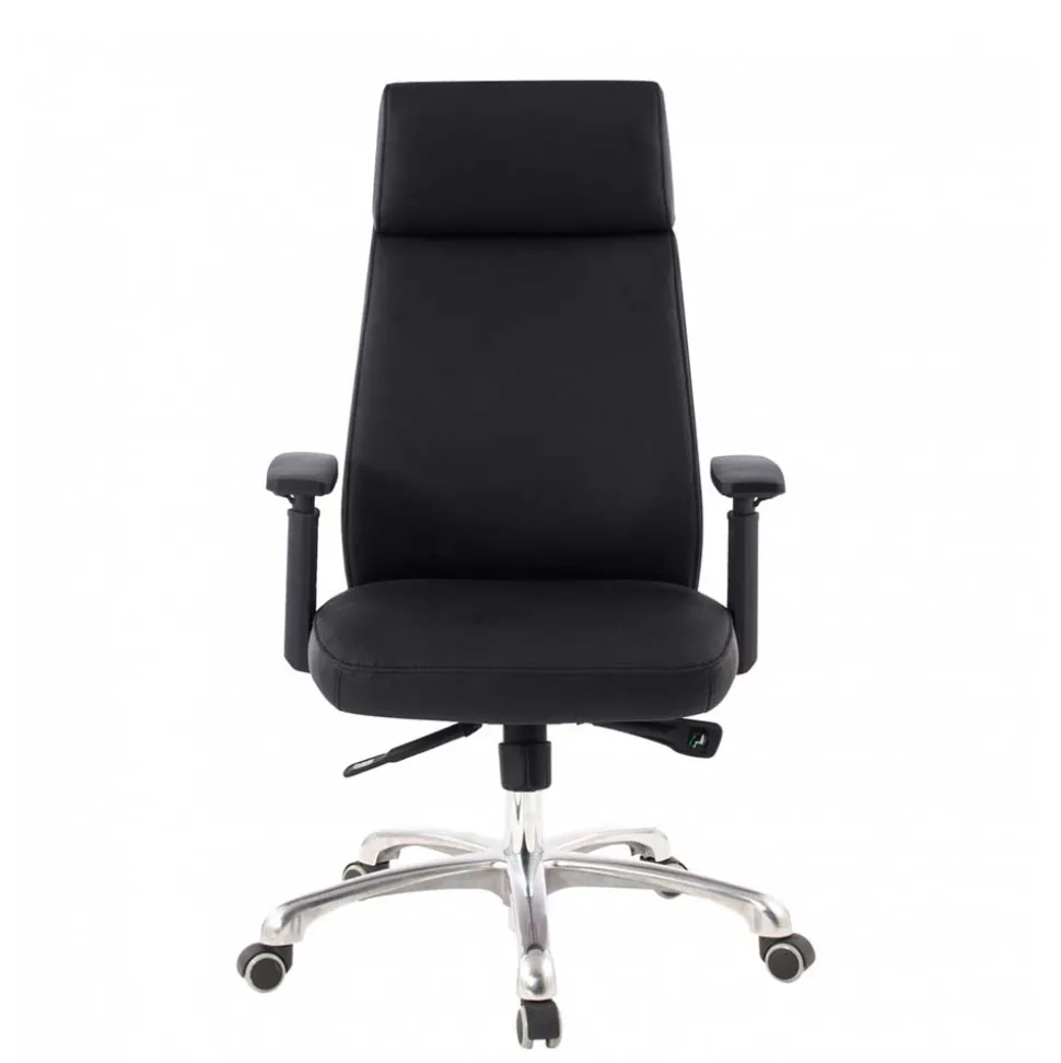 Ergonomischer Leder Bürostuhl mit hoher Lehne - Fluracia