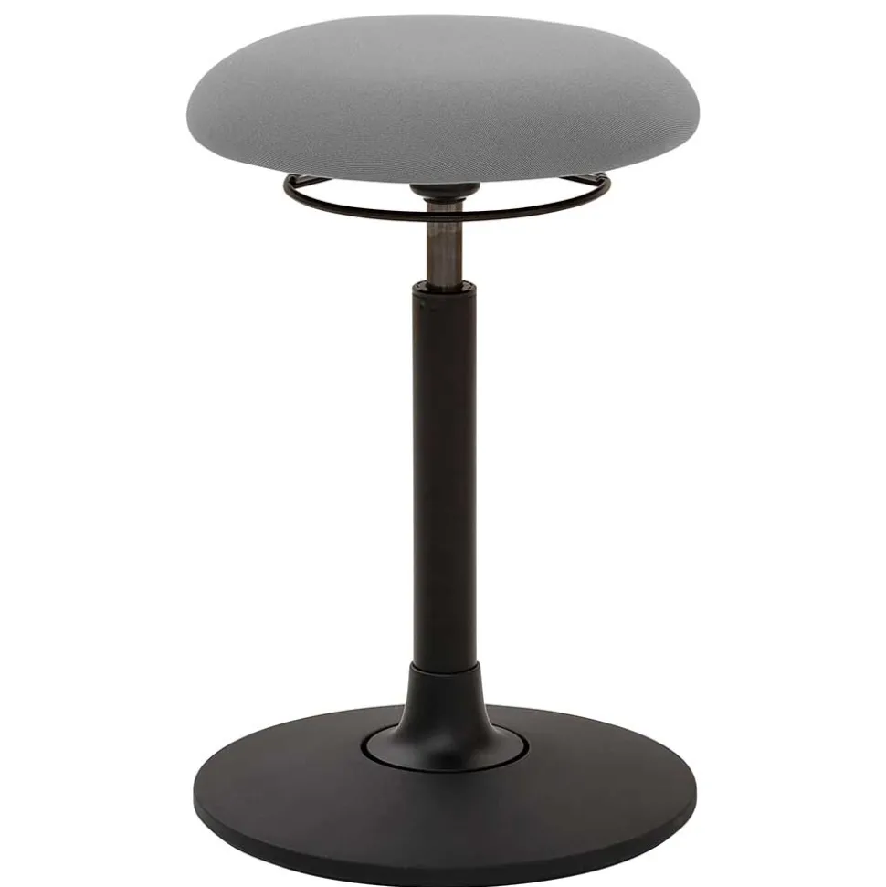 Ergonomischer Pendelhocker in Grau & Schwarz - Kamma