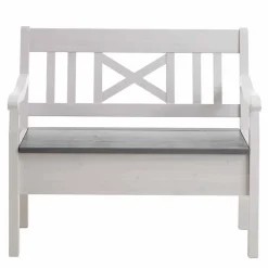 Essbank Yoan in Weiß Grau