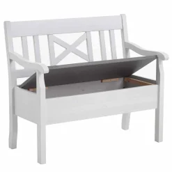 Essbank Yoan in Weiß Grau