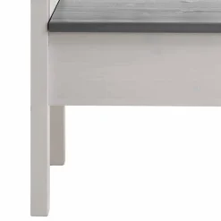 Essbank Yoan in Weiß Grau