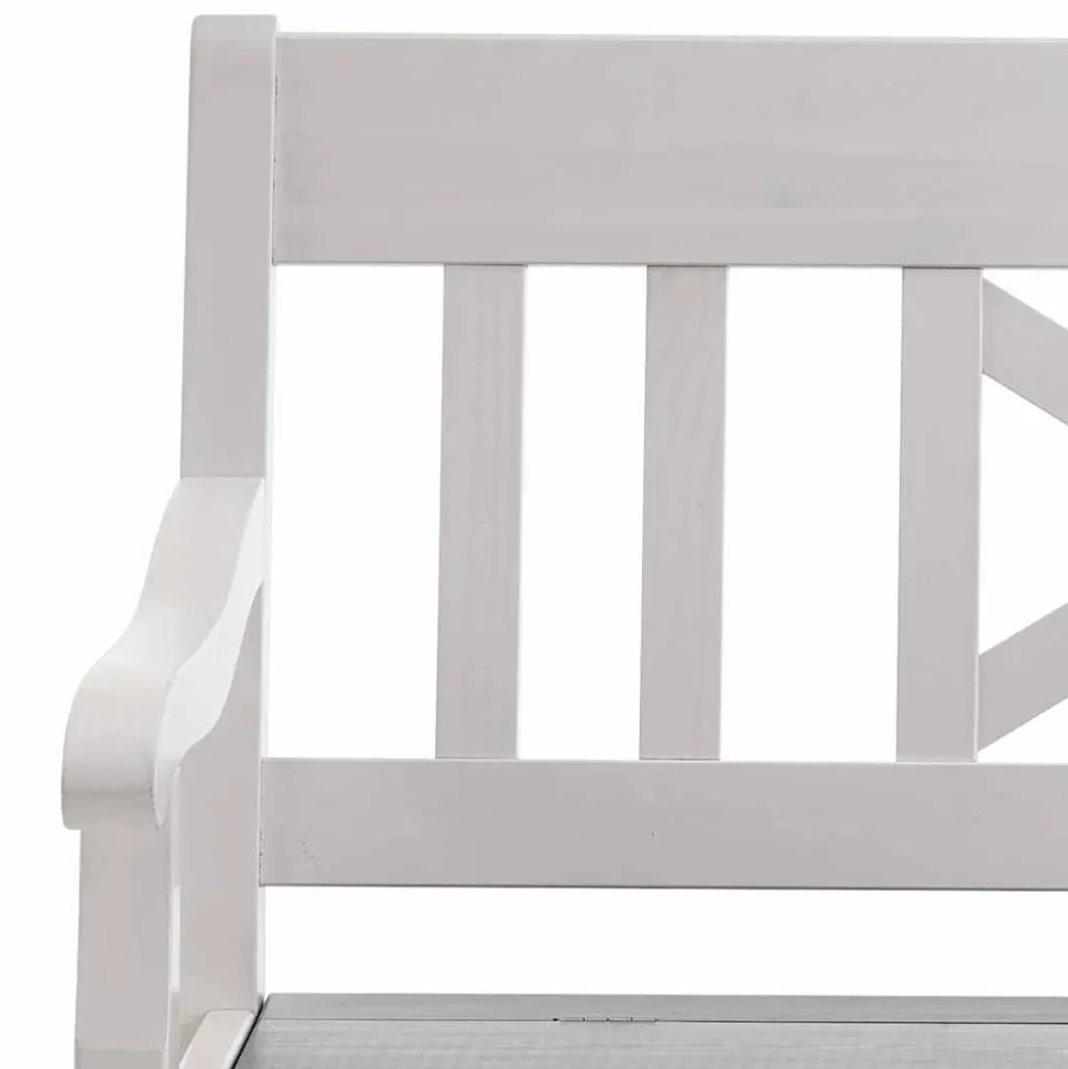 Essbank Yoan in Weiß Grau