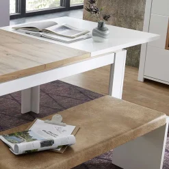 Essgruppe Ausziehtisch & 2 Bänke - Connassa (dreiteilig)