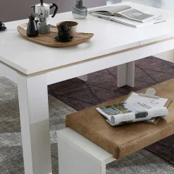 Essgruppe Ausziehtisch & 2 Bänke - Connassa (dreiteilig)