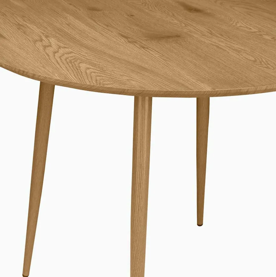 Essgruppe in Altrosa & Eiche - Eva (fünfteilig)