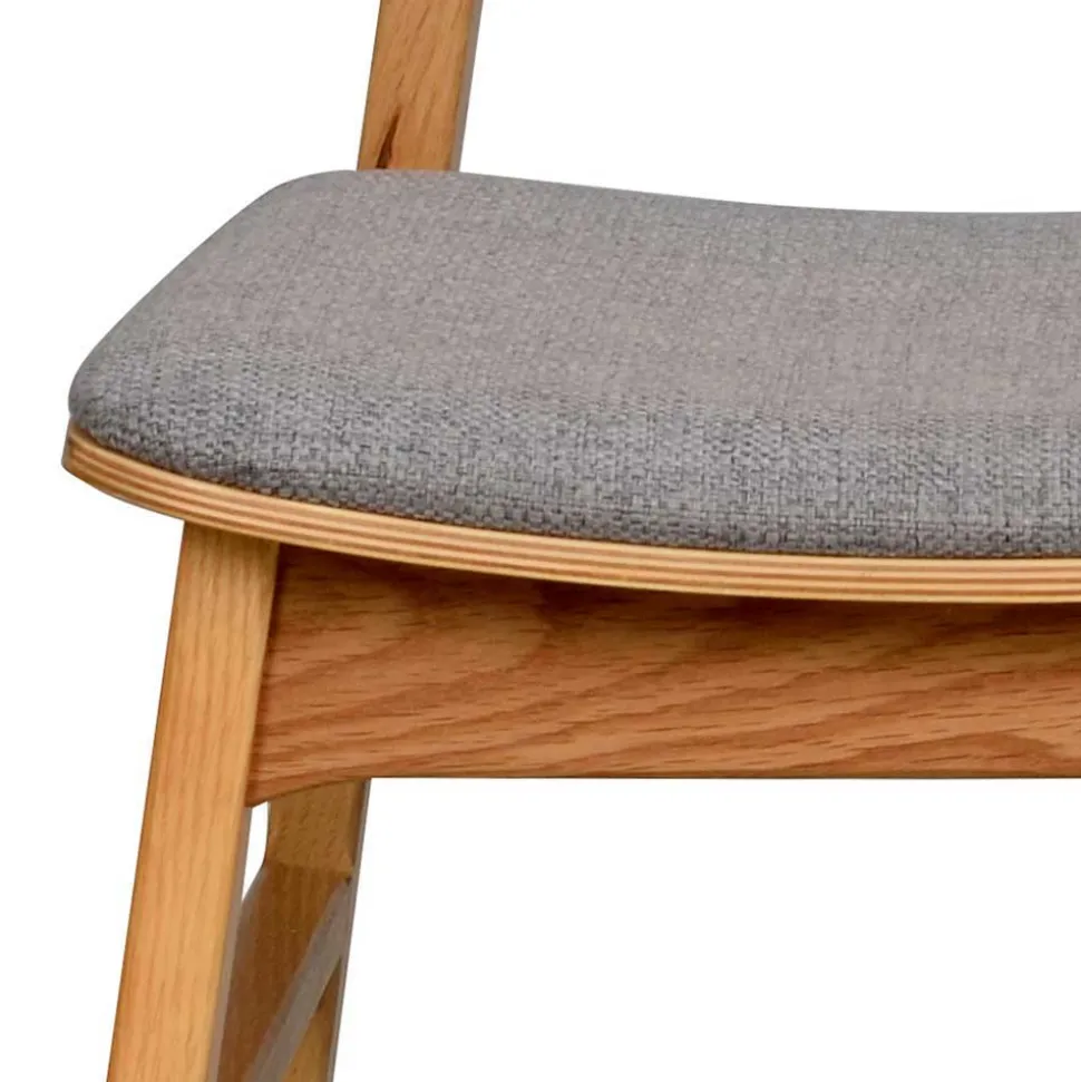 Essgruppe in Eiche & Hellgrau - Nineo (siebenteilig)