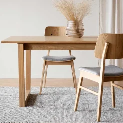 Essgruppe in Eiche & Hellgrau - Nineo (siebenteilig)