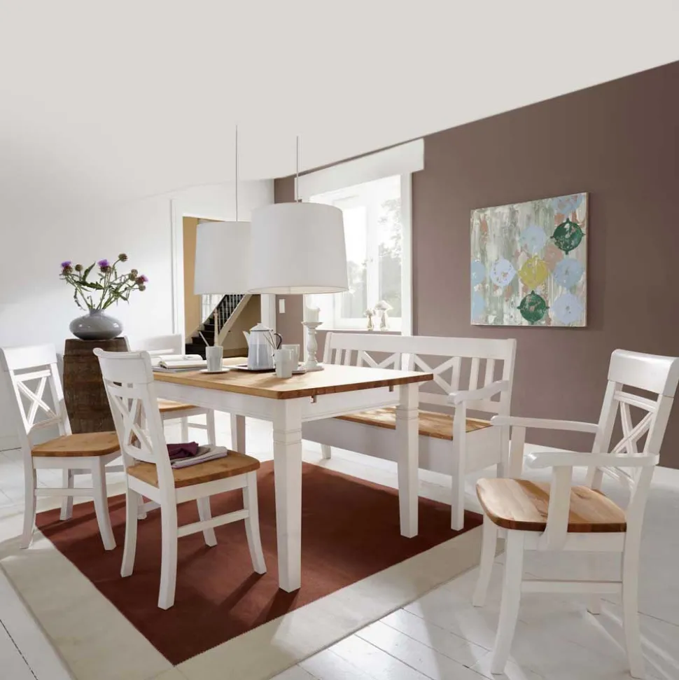 Essgruppe Lugon im Landhausstil (sechsteilig)