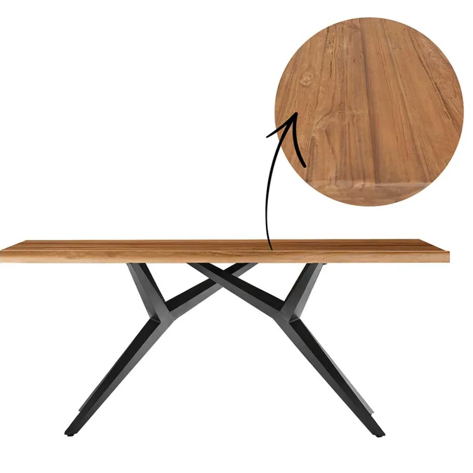 Esstisch aus recyceltem Holz Teak - Rumana