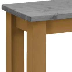 Esstisch Bank in Grau & Laugenfarbig - Adrano