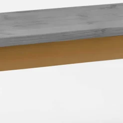 Esstisch Bank in Grau & Laugenfarbig - Adrano