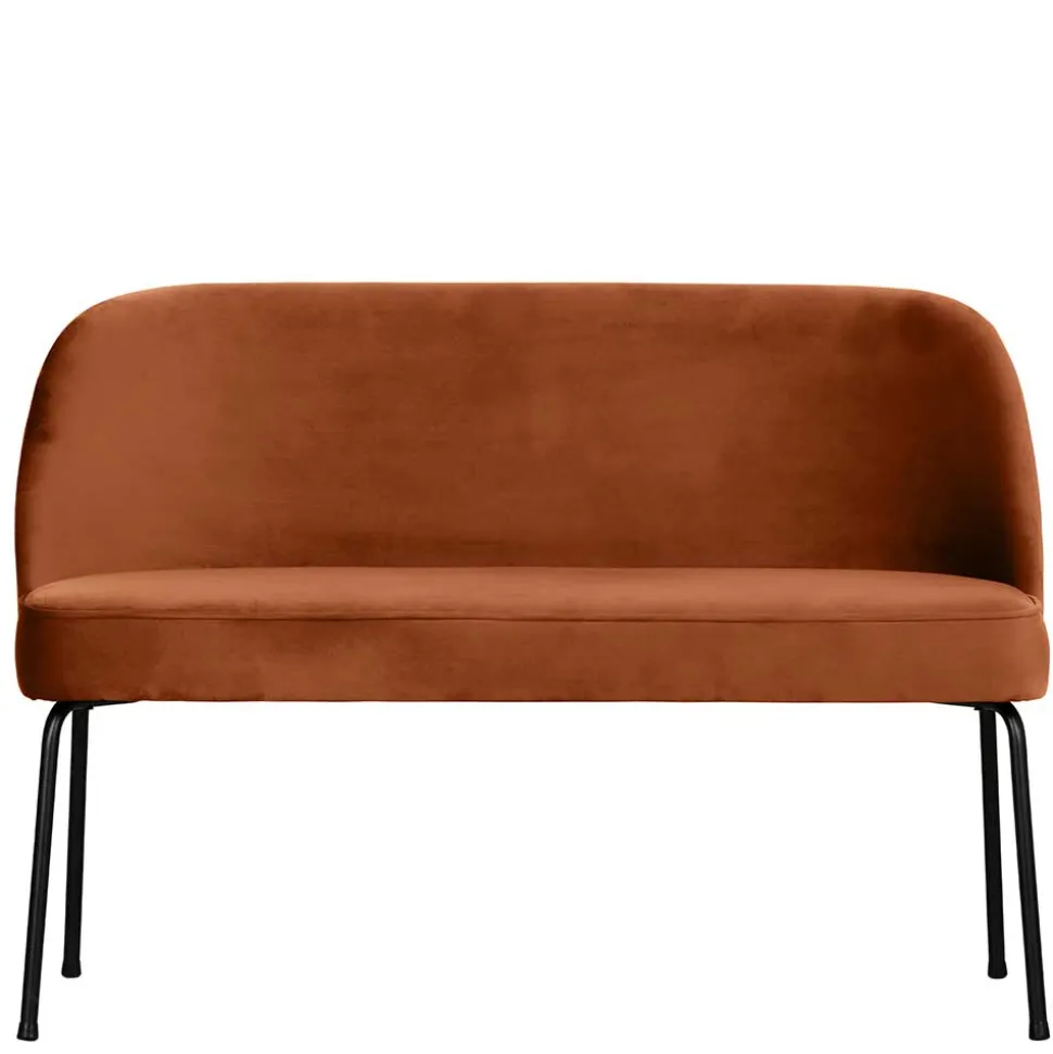 Esstisch Bank in Rost Braun Samt - Feliz