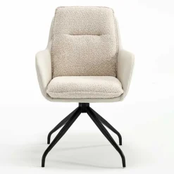 Esstisch Drehsessel in Creme - Tripple (2er Set)