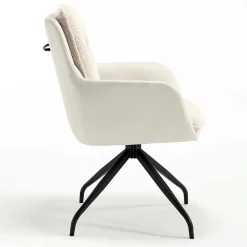 Esstisch Drehsessel in Creme - Tripple (2er Set)