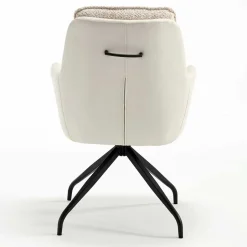 Esstisch Drehsessel in Creme - Tripple (2er Set)