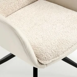 Esstisch Drehsessel in Creme - Tripple (2er Set)