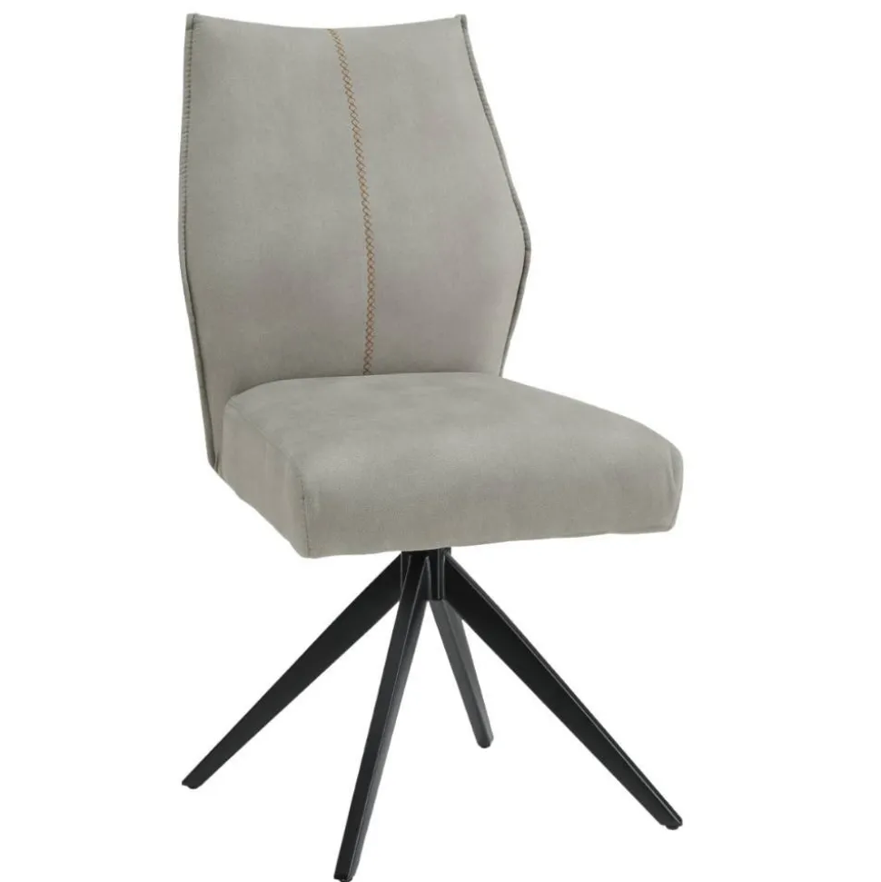 Esstisch Drehstuhl in Hellgrau - Fiafanda (2er Set)