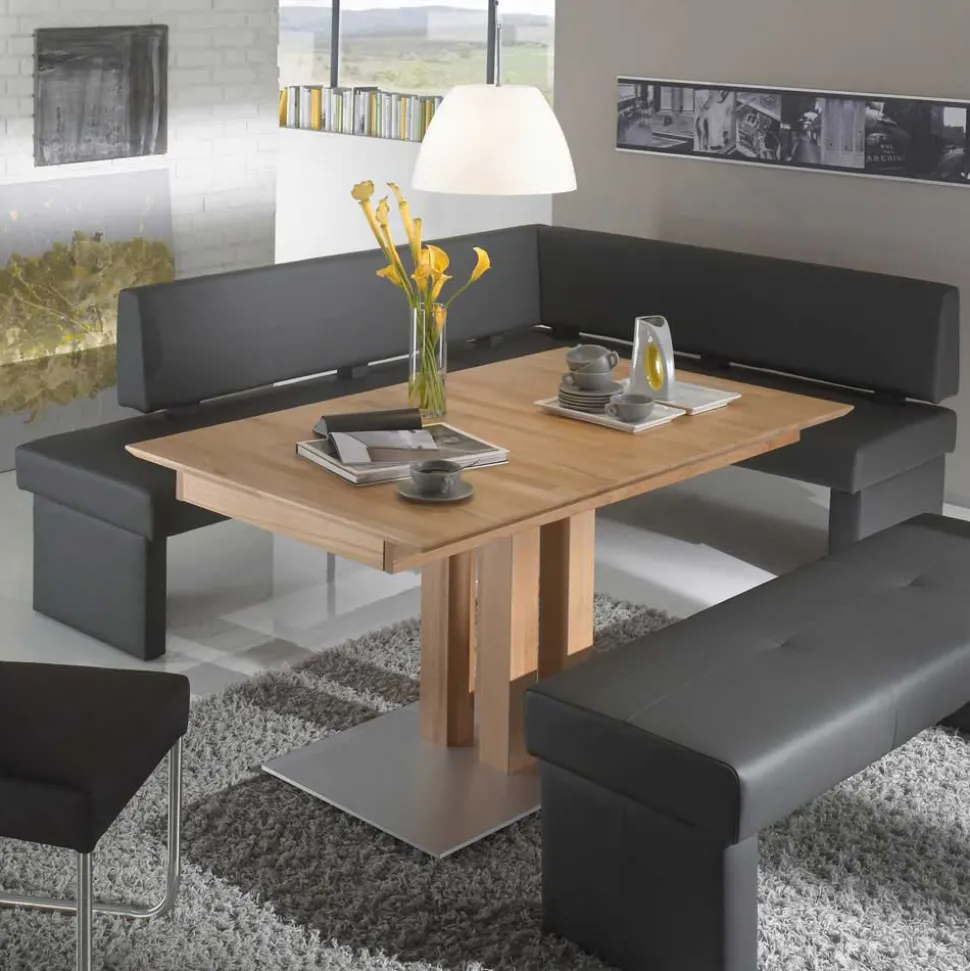 Esstisch Eckbank Tudan in Grau