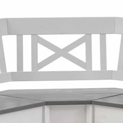 Esstisch Eckbank Yoan in Weiß Grau