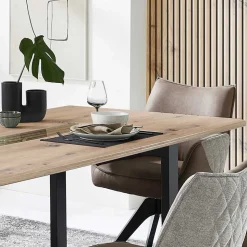 Esstisch Gruppe mit Drehstühlen - Niam (siebenteilig)