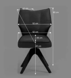 Esstisch Gruppe mit Drehstühlen - Niam (siebenteilig)