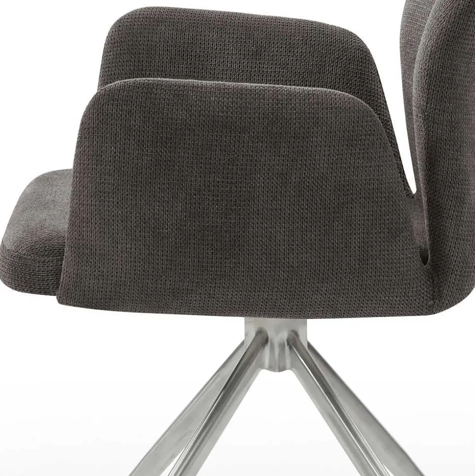 Esstisch mit Drehstühlen Set - Valbera (fünfteilig)