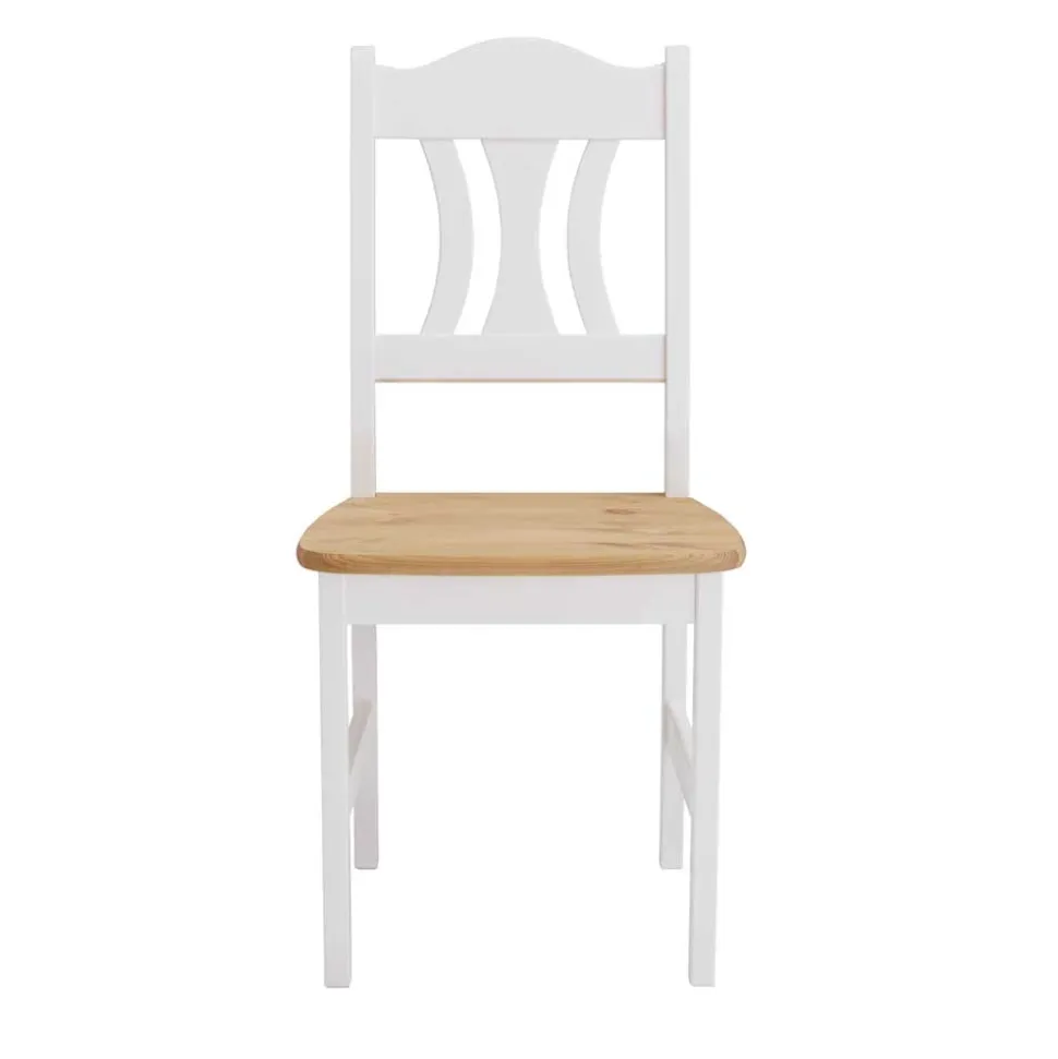 Esstisch mit Stühlen Vipe in Weiß (fünfteilig)