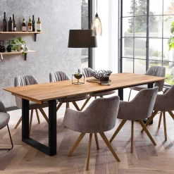 Esstisch mit Verlängerung aus Massivholz - Manca