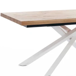 Esstisch mit weißem Mikado Fußgestell - Ewarton