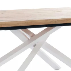 Esstisch mit weißem Mikado Fußgestell - Ewarton