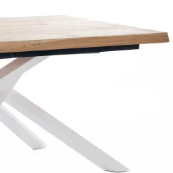 Esstisch mit weißem Mikado Fußgestell - Ewarton