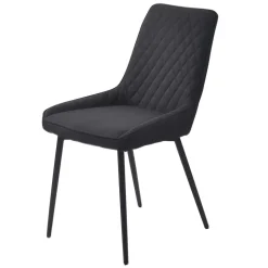 Esstisch mit X-Beinen plus 4 Stühle - Lamon (fünfteilig)