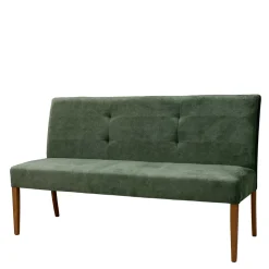 Esstisch Polsterbank mit Lehne in Graugrün - Boxton