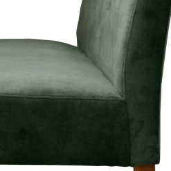 Esstisch Polsterbank mit Lehne in Graugrün - Boxton