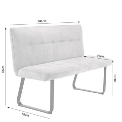 Esstisch Polsterbank mit Rückenlehne - Crimeos