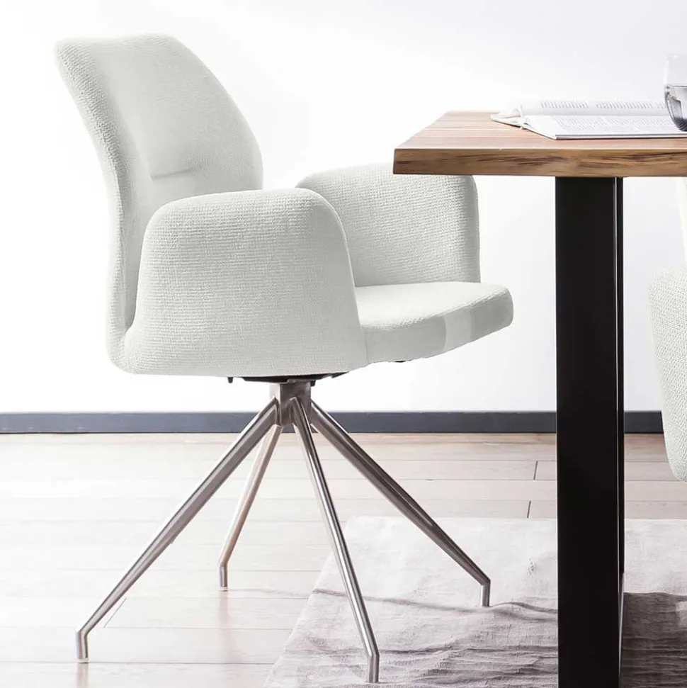 Esstisch Sitzgruppe modern - Damiette (fünfteilig)