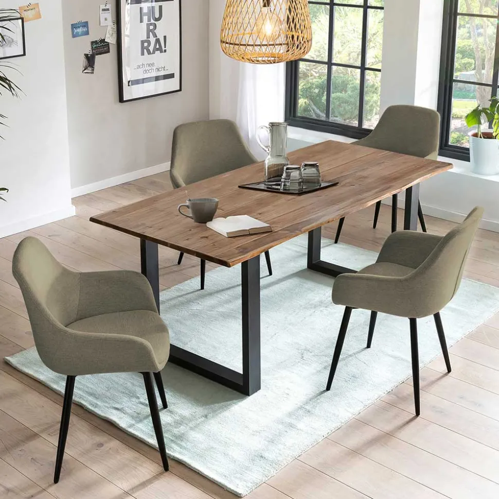 Esstisch Sitzgruppe modern - Magistra (fünfteilig)