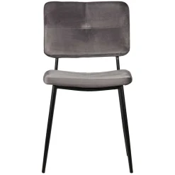 Esstisch Stühle in Samt Anthrazit - Mellevos (2er Set)