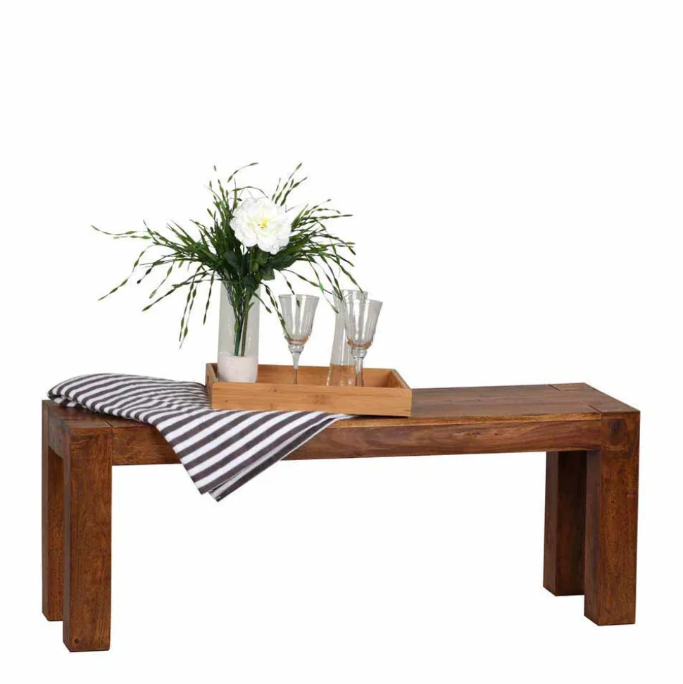 Esstischbank aus Massivholz Hoslo Sheesham