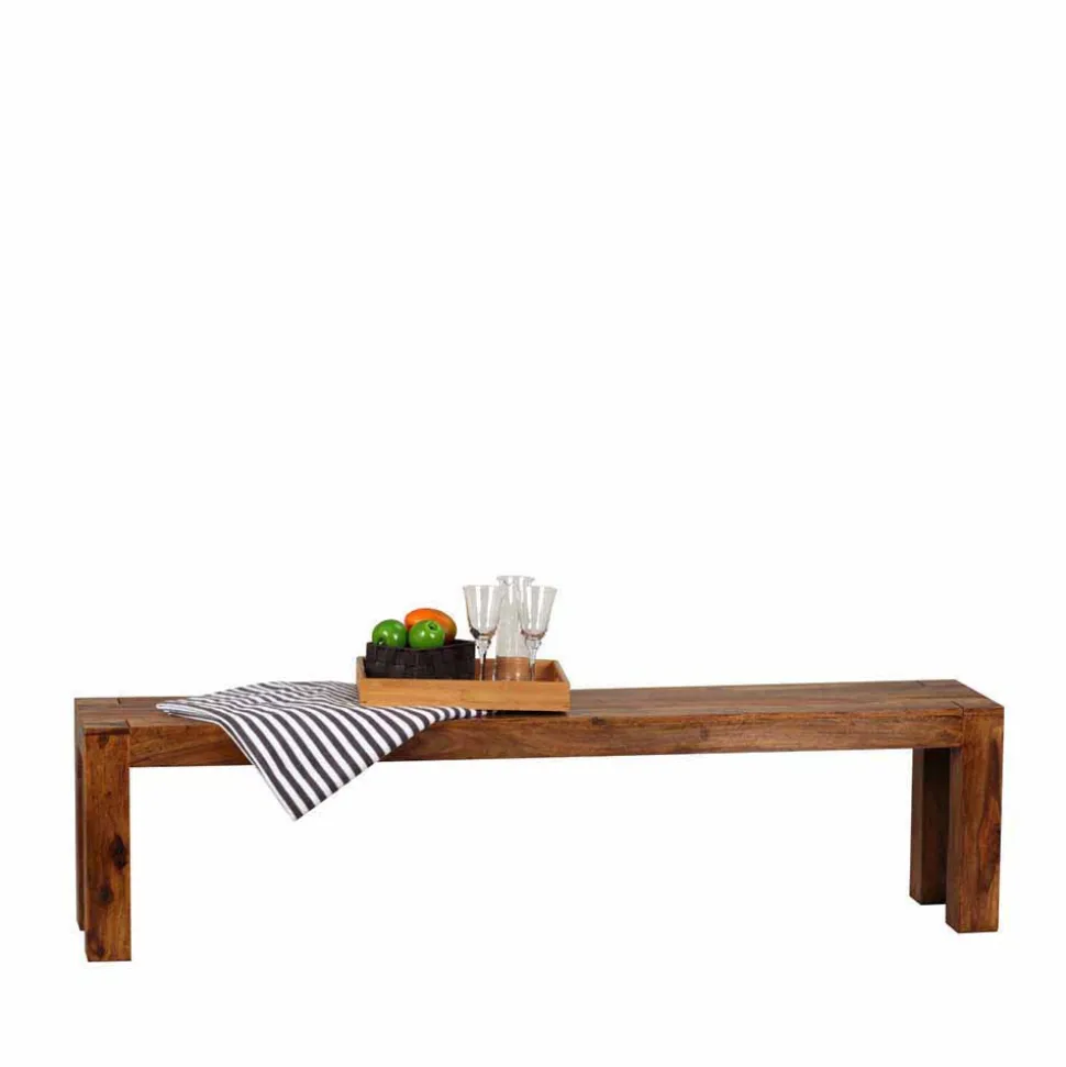 Esstischbank aus Massivholz Hoslo Sheesham