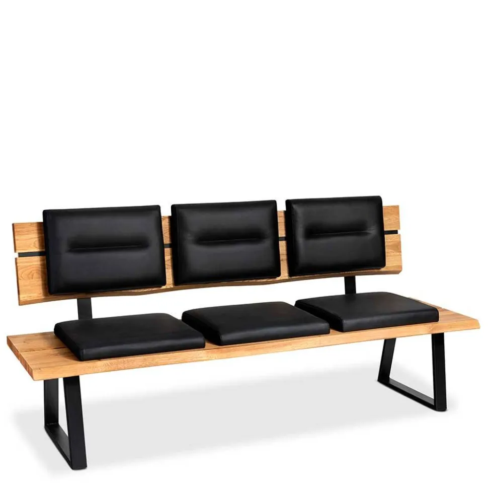 Esstischbank mit Lehne und Polstern - Jessmine