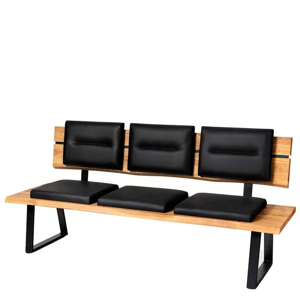 Esstischbank mit Lehne und Polstern - Jessmine